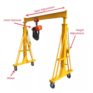 고품질 경량 이동식 소형 휴대용 갠트리 크레인 조절 가능한 높이 갠트리 크레인 - Product Image 5
