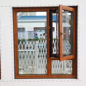 Designs de fenêtres en bois modernes pour l'intérieur et l'extérieur, fenêtre à bascule et à tourner en aluminium avec <span class=keywords><strong>double</strong></span> <span class=keywords><strong>vitrage</strong></span> - Product Image 6