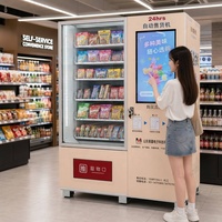 Máquina Expendedora Inteligente de 60 Selecciones con Pantalla Táctil de 32 Pulgadas, Gestión en la Nube, Pago sin Efectivo MDB, Refrigerada de 4-25 °C