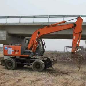 Excavadora de Ruedas Hitachi ZX130 Multifuncional Usada con Martillo/Grapa, para Silvicultura/Infraestructura, Marca OEM Disponible - Product Image 2