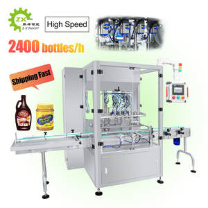 ZXSMART 모터 소스 버터 기름기 유리 클리너 피스톤 꿀 마늘 페이스트 자동 정량 병 서보 충전 기계 - Product Image 1