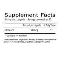 Rosebest Vente en Gros OEM Marque Privée 200mg Capsules Végétaliennes de L-théanine Pure – Complément pour la Concentration, la Relaxation et un Sommeil Profond