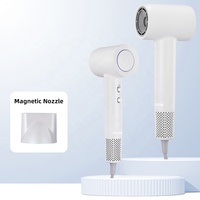 Sèche-cheveux portable de voyage haute puissance 1800W avec moteur BLDC, diffuseur en céramique volumisant et faible bruit pour salon