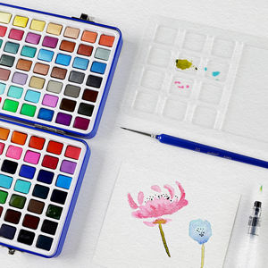 Set Professionale di Colori ad Acqua Solidi Xin Bowen, 72/90/100/168 Colori, Pigmenti Solidi per Artisti con Scatola in Ferro - Product Image 6