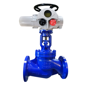 Válvula de Globo Motorizada con Brida DN200 380V AC 50Hz, Actuador Eléctrico Multivuelta, Válvula de Globo Eléctrica de Acero al Carbono - Product Image 4
