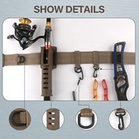 Ceinture de pêche en néoprène réglable avec support de canne Ceinture de pataugeoire étanche pour accessoires de pêche en lac