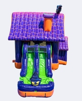 Château gonflable d'Halloween, animation de vampire et de fantôme, matériau PVC écologique, certifié CE, garantie de 3 ans, Halloween