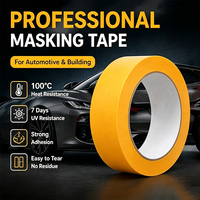 UJANG Autolackierungs-Dekorationsband Rückstandsfreies Hochtemperaturbeständiges Washi-Tape Goldband Klebeband Maler-Abdeckband