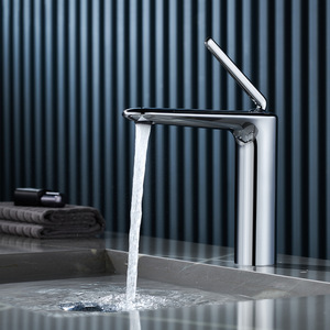 Grifo de Lavabo Monomando de un Solo Orificio, Color Gris Metálico, Minimalista, Exclusivo para Comercio Transfronterizo, con Núcleo de Cerámica y Doble Control - Product Image 4