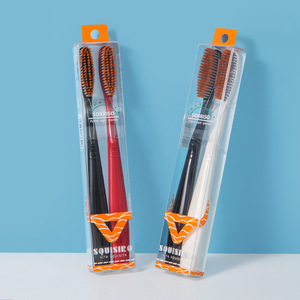 Squisito Toothbrush <b>Soft</b> Bristle Manual Red Black 2 Pack - Product Image 4