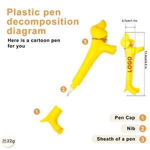 Bolígrafo Promocional Novedoso con Forma de Perro Dachshund, Creativo, con Logotipo Personalizado Impreso, para Regalo Infantil - Product Image 2