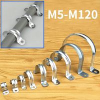 Collier de serrage en forme de U M5-M120 304 colliers de selle en acier inoxydable pour tubes