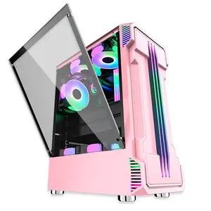 工厂最优惠的价格游戏盒桌面电脑盒批发商RGB ATX电脑盒