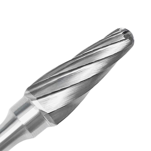 Đầu mài bằng cacbua vonfram, răng cắt nhám, cán 6mm, dao phay đơn cạnh, dùng cho máy mài quay - Product Image 3