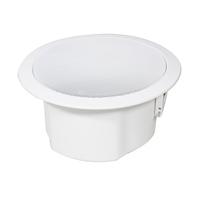 Haut-parleur de plafond V Fire Dome avec boîtier métallique robuste, applications polyvalentes PA BGM, haut-parleur de plafond encastré en métal