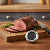 Termometer Oven Dial Stainless Steel Tahan Air 0-600 untuk Peralatan Dapur BBQ Memanggang Penggunaan Rumah Tangga Bebas Listrik