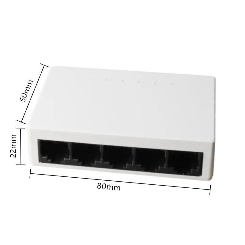 Factory OEM ODM 5*10/100Mbps Port Desktop Ethernet Wifi 5 LAN Port Router Wifi Network Switch