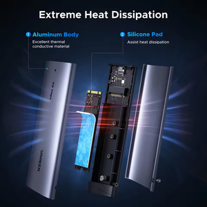 UGREEN M.<span class=keywords><strong>2</strong></span> NVMe SSD حاوية 20 جيجابايت USB NVME M مفتاح (B + M) محرك أقراص الحالة الصلبة الخارجية الضميمة دعم UASP - Product Image 6