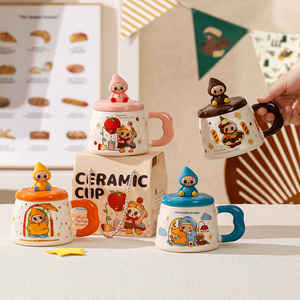 ซูโอมู คิวท์ พิปโปแก้วเซรามิกพร้อมฝาปิดทนความร้อนไมโครเวฟปลอดภัยของขวัญวันเกิดสำหรับสาวๆฤดูใบไม้ร่วงปี 2025 - Product Image 3