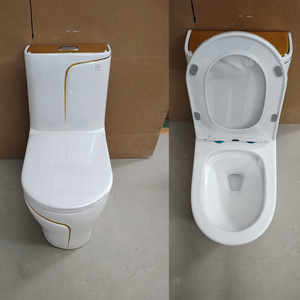สุขภัณฑ์เซรามิกแบบชิ้นเดียว ยี่ห้อ Foshan Sanitary Ware รุ่น CUPC Luxury ความจุ 4 ลิตร/6 ลิตร ระบบไซฟอนคู่ สีทอง สำหรับห้องน้ำ รุ่น 2117Z-WG - Product Image 3