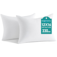 Inserts de coussin carrés en polyester |   Plaid décoratif en peluche douce, lavable en machine, blanc, lot de 1 pour canapé, fauteuil ou lit