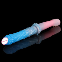 Dildo de Silicona Colorido con Doble Cabeza de Dragón, Juguete Sexual Realista Multicabeza, Pene Artificial de Doble Extremo Estilo Látigo, Juguete Sexual para Lesbianas