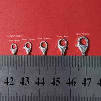 Vente en gros de fermoirs en argent 925 plaqué or 18 carats, anti-allergie, pour collier/bracelet, réparation de bijoux DIY, artisanat