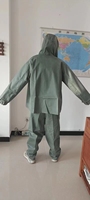 Combinaison de pluie en nylon de style militaire durable pour le camping, tenue imperméable écologique pour hommes et femmes