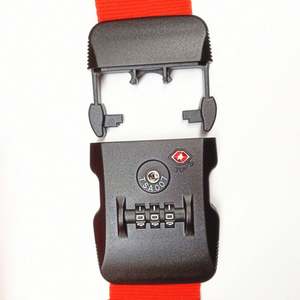 Sangle de bagage personnalisable avec cadenas TSA à combinaison et impression par transfert thermique - Product Image 5