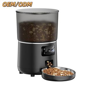 Distributeur automatique de nourriture pour chats et chiens, 4L, en plastique, avec commande par application, minuterie WiFi, conception anti-blocage, distributeur de nourriture sèche, grande capacité - Product Image 1