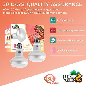 Lucky herp bò sát nhiệt bóng đèn, cường độ cao UVA bò sát bóng đèn, bò sát ánh sáng ban ngày Basking chỗ ánh sáng nhiệt bóng đèn cho nhiệt - Product Image 5