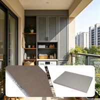 Lemari Penyimpanan Balkon Tahan UV CE, Cocok untuk Area Hujan dan Lembab, Panel Sandwich Komposit Furnitur Aluminium Honeycomb