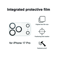 Protection d'objectif d'appareil photo personnalisée, anti-rayures, multicolores, couverture intégrale, verre trempé transparent 9H OEM pour iPhone 18 Pro Max