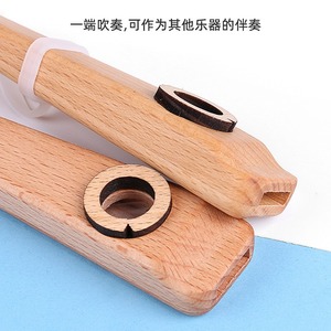 Instrumento de viento Kazoo de madera para niños, juguete musical educativo de 8 a 13 años, unisex - Product Image 4
