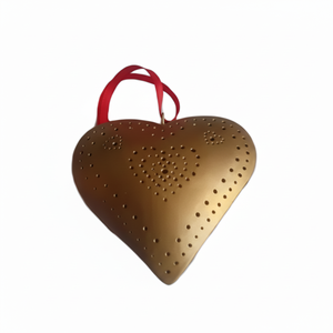 Adorno Navideño Colgante de Metal en Forma de Corazón, Hecho a Mano, de Alta Calidad, Decoración Moderna para el Hogar - Product Image 1