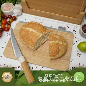 Grande Home Cutting Board <b>Set</b> 4 Piece Bamboo Kitchen Chopping Blocks With Stand - Product Image 3