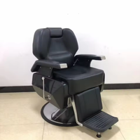 Fauteuils de Barbier Ergonomiques en Cuir Synthétique, Réglables en Hauteur, Rotation à 360 Degrés, Écologiques, Hydrauliques Professionnels pour Salon