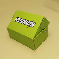 Boîte d'emballage d'expédition en carton recyclable imprimée de logo personnalisé conception intérieure pour petite entreprise boîte postale en carton ondulé vert