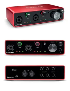 Interface audio <span class=keywords><strong>Focusrite</strong></span> Scarlett 4i4 3e génération, enregistrement USB, amplificateur <span class=keywords><strong>externe</strong></span> pour guitare, préampli micro, <span class=keywords><strong>carte</strong></span> <span class=keywords><strong>son</strong></span> - Product Image 5