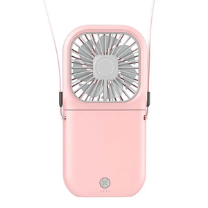 Mini Ventilador USB Portátil con Banco de Energía y Soporte para Teléfono, Ventilador de Manos Libres Tipo Collar, Recargable, Velocidades Ajustables, Uso en Escritorio - Product Image 3
