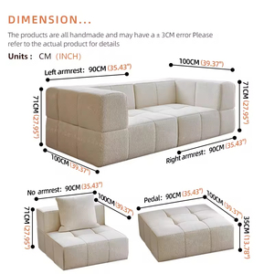 Divano Modulare di Lusso per Soggiorno, Confezione Compressa, <span class=keywords><strong>Design</strong></span> Moderno a Forma di L con Spugna Compressa - Product Image 3