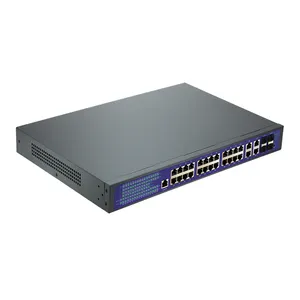 Full gigabit Managed network poe switch 24+4+4 port ,perfect QoS policy and flexible VLAN function
