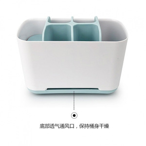 Bathroom Storage Organizer Rectangular Freestanding Hygienic <b>Toothbrush</b> <b>Holder</b> For Dental Supplies And Cosmetics - Product Image 5