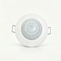 360 °   Détecteur de mouvement PIR encastré à temporisation réglable, détecteur infrarouge humain pour lampe de plafond
