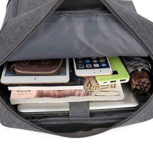 Custom Leisure and Fashion Canvas <b>Backpack</b> with Polyester Lining and Zipper Closure - Product Image 6