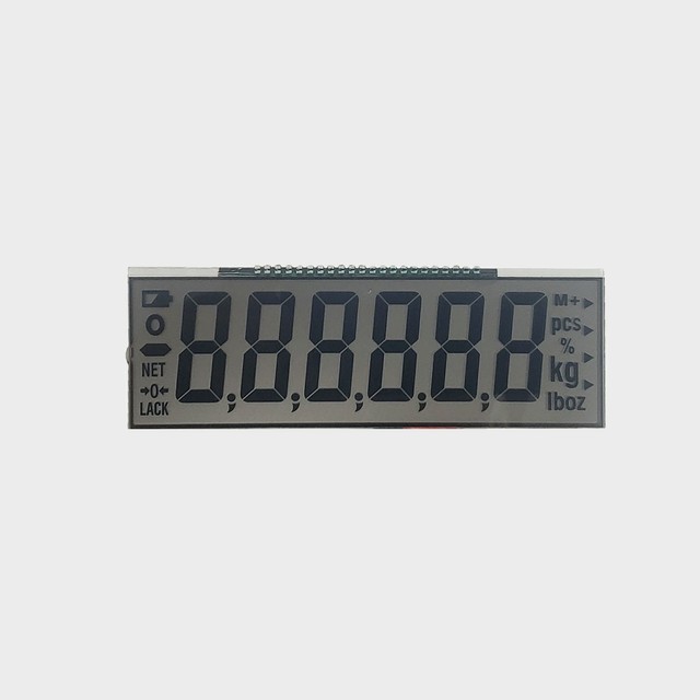 6 Digit Segment Lcd Glass Digital Display Weigh Scale Display 3.3V Transparent Lcd Screen for Electronic Scale
