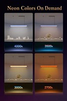 Lustre suspendu linéaire RGB moderne 1200 mm, LED intelligent à intensité variable pour salle à manger, îlot de cuisine, bar, 45W CCT 2700-4000K