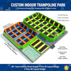 Parque de Trampolines Comercial Interior para Niños y Adultos, Parque de Diversiones Familiar - Product Image 1