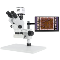 SANQTID TD-0745N-4KHU Trinocular Stereo Microscope 4K HDMI USB Mobile Phone Repair Tools 7-45X Industrial Electronic Magnifier