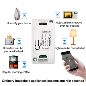 Interruptor Inteligente Wifi Tuya de 16A, 2 Vías, Temporizador Inalámbrico, Automatización Inteligente, Compatible con Alexa y <span class=keywords><strong>Google</strong></span> Home, Red NFC, 10A Máx., Mini - Product Image 6